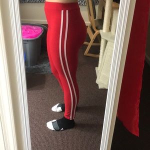 Red Fashion Nova leggings